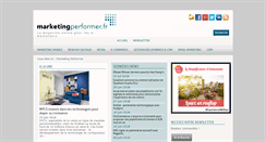 Desktop Screenshot of marketingperformer.fr