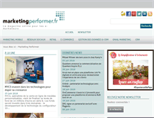 Tablet Screenshot of marketingperformer.fr